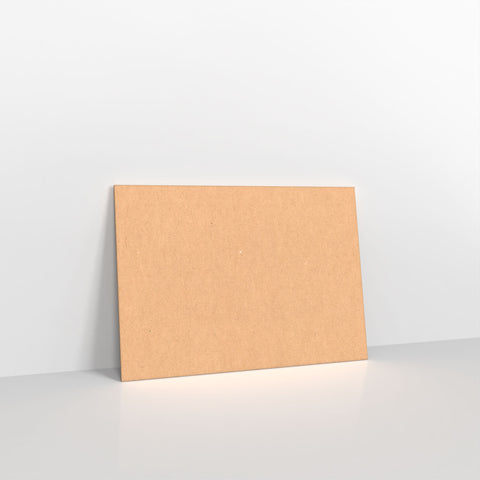 Brown Kraft Fleck Gummed Greeting Card V Flap Envelopes