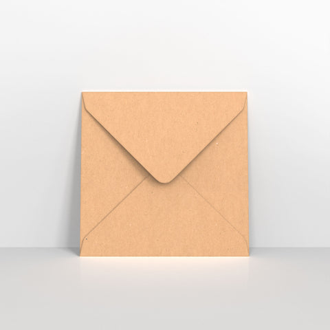 Brown Kraft Fleck Gummed Greeting Card V Flap Envelopes