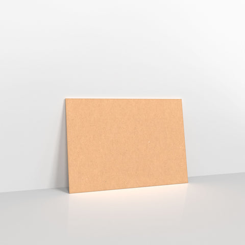 Brown Kraft Fleck Gummed Greeting Card V Flap Envelopes