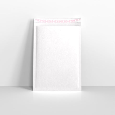 White Paper Finish Bubble Bag Mailers