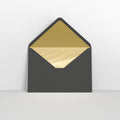 Black & Gold Fancy Foil Lined Envelopes