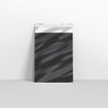 Black Metallic Finish Foil Envelopes