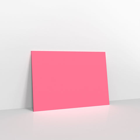 Bright Pink Coloured Gummed V Flap Envelopes