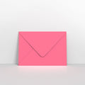 Bright Pink Coloured Gummed V Flap Envelopes