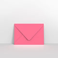 Bright Pink Coloured Gummed V Flap Envelopes