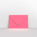 Bright Pink Coloured Gummed V Flap Envelopes