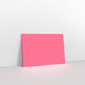 Bright Pink Coloured Gummed V Flap Envelopes