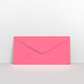 Bright Pink Coloured Gummed V Flap Envelopes