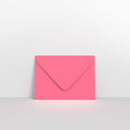 Bright Pink Coloured Gummed V Flap Envelopes