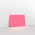 Bright Pink Coloured Gummed V Flap Envelopes