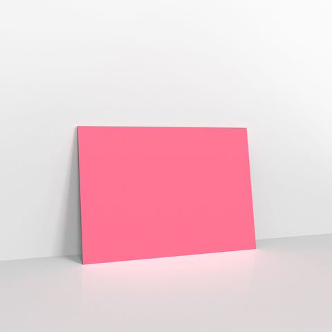 Bright Pink Coloured Gummed V Flap Envelopes