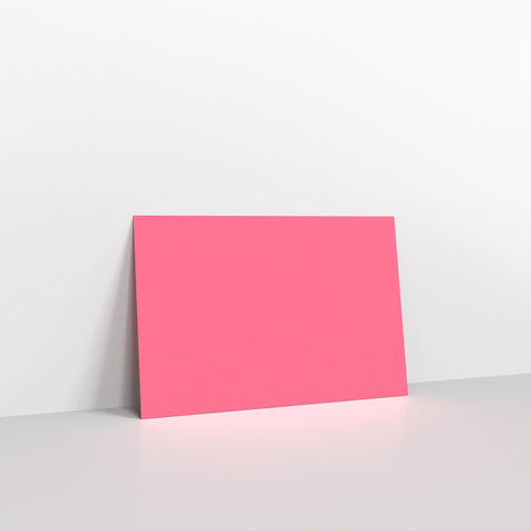 Bright Pink Coloured Gummed V Flap Envelopes