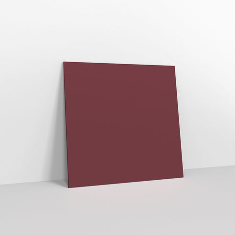 Burgundy Coloured Gummed V Flap Envelopes