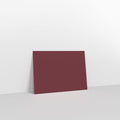 Burgundy Coloured Gummed V Flap Envelopes