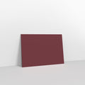 Burgundy Coloured Gummed V Flap Envelopes