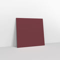 Burgundy Coloured Gummed V Flap Envelopes