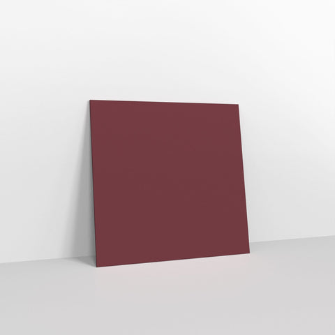 Burgundy Coloured Gummed V Flap Envelopes