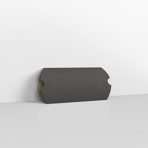 Black Corrugated Pillow Boxes