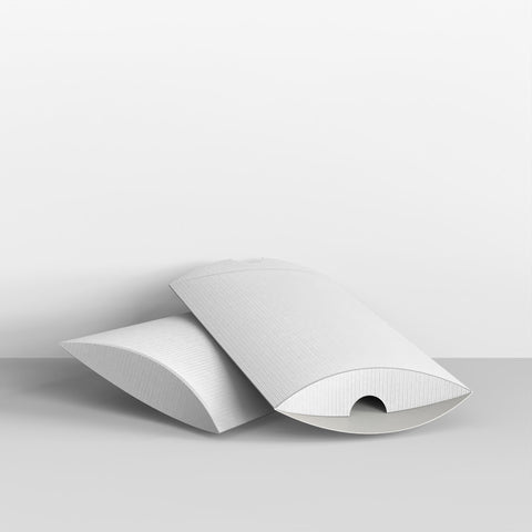 White Corrugated Pillow Boxes