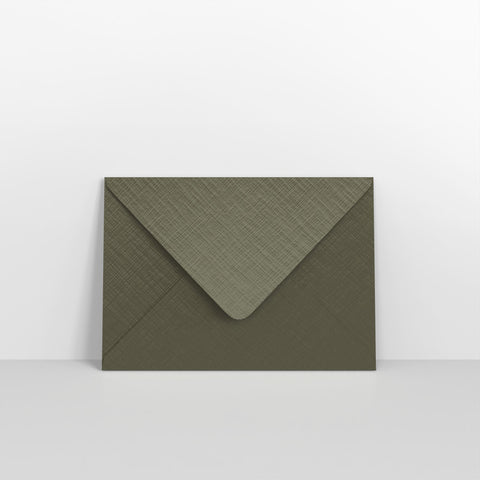 Champagne Green Textured Envelopes