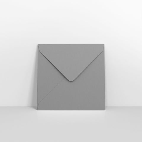 Dark Grey Coloured Gummed V Flap Envelopes