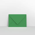 Dark Green Coloured Gummed V Flap Envelopes