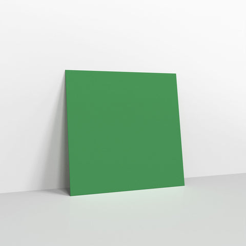 Dark Green Coloured Gummed V Flap Envelopes