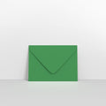 Dark Green Coloured Gummed V Flap Envelopes