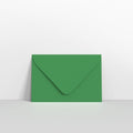 Dark Green Coloured Gummed V Flap Envelopes