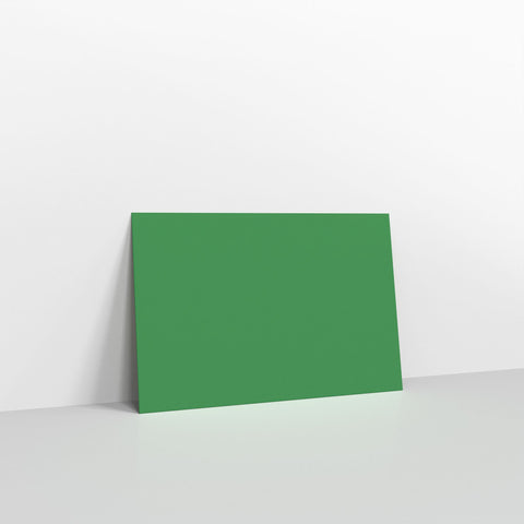 Dark Green Coloured Gummed V Flap Envelopes