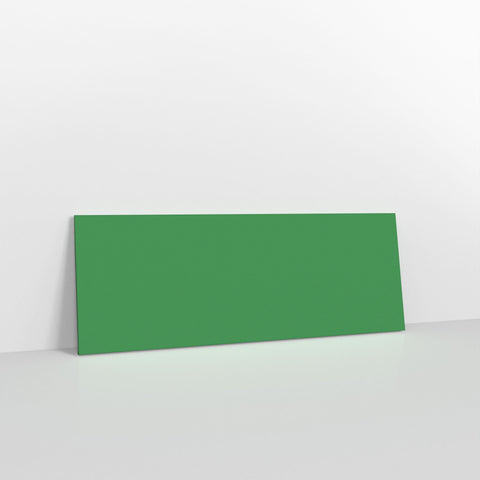 Dark Green Coloured Gummed V Flap Envelopes