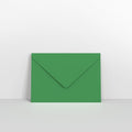 Dark Green Coloured Gummed V Flap Envelopes