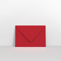 Dark Red Coloured Gummed V Flap Envelopes