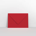 Dark Red Coloured Gummed V Flap Envelopes