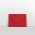 Dark Red Coloured Gummed V Flap Envelopes