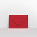 Dark Red Coloured Gummed V Flap Envelopes