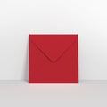 Dark Red Coloured Gummed V Flap Envelopes