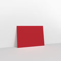 Dark Red Coloured Gummed V Flap Envelopes