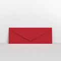 Dark Red Coloured Gummed V Flap Envelopes