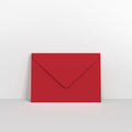 Dark Red Coloured Gummed V Flap Envelopes