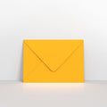 Dark Yellow Coloured Gummed V Flap Envelopes