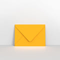 Dark Yellow Coloured Gummed V Flap Envelopes