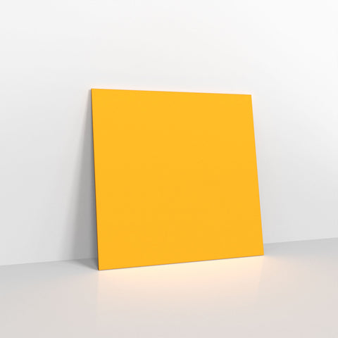 Dark Yellow Coloured Gummed V Flap Envelopes