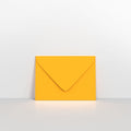 Dark Yellow Coloured Gummed V Flap Envelopes