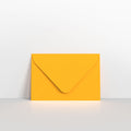 Dark Yellow Coloured Gummed V Flap Envelopes