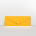 Dark Yellow Coloured Gummed V Flap Envelopes