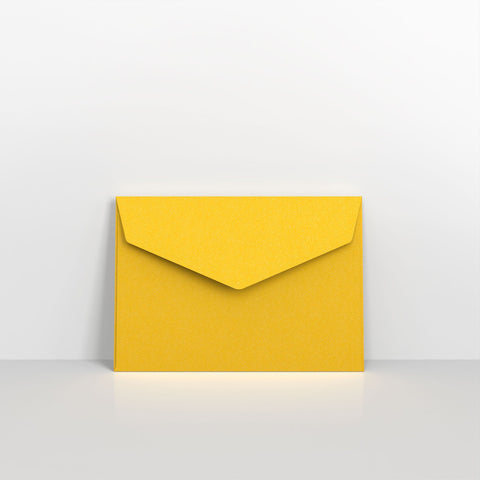 Dark Yellow Coloured Peel and Seal V Flap Envelopes