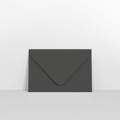 Black Coloured Gummed V Flap Envelopes