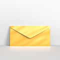 Gold Metallic Coloured Gummed Greeting Card V Flap Envelopes