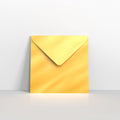 Gold Metallic Coloured Gummed Greeting Card V Flap Envelopes